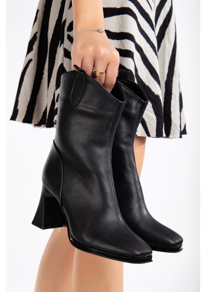 Kadın 8 cm Topuklu Uzun Bot Siyah fırsatları