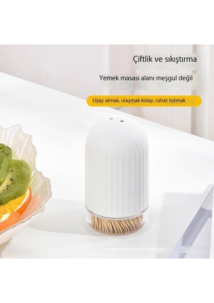 Yaratıcı Kürdan Kutusu High-End Ev Kürdan Kavanozu Kürdan Kovası (Yurt Dışından)