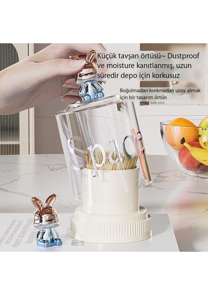 Sevimli Yaratıcı Kürdan Tüpü Kürdan Kutusu Depolama Ev Pamuklu Çubuk Tüpü Pamuklu Çubuk Diş Ipi Kutusu Olabilir (Yurt Dışından)
