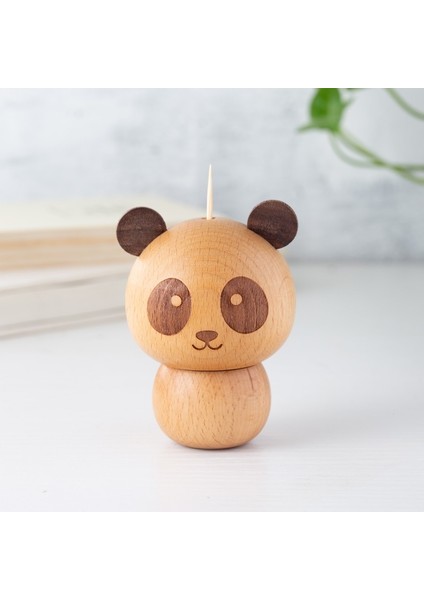 Kürdan Kutusu Masif Ahşap Kürdan Aşk Kayın Panda Kürdan Kavanozu Japon Restoranı B&b Otel Gravür (Yurt Dışından)