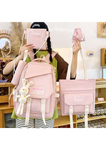 Üniversite Öğrencisi Okul Çantası Kadın Sırt Çantası Büyük Kapasiteli Kolej Tarzı Okul Çantası (Yurt Dışından) fırsatları