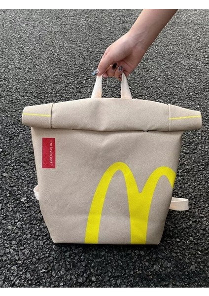 Erkek ve Kadın Üniversite Öğrencileri Için Mcdonald's Okul Çantası Su Geçirmez Sırt Çantası (Yurt Dışından)