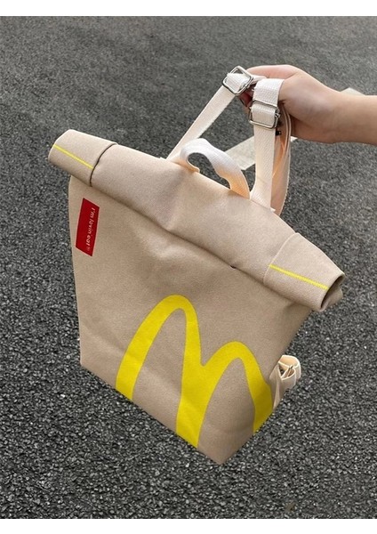 Erkek ve Kadın Üniversite Öğrencileri Için Mcdonald's Okul Çantası Su Geçirmez Sırt Çantası (Yurt Dışından)