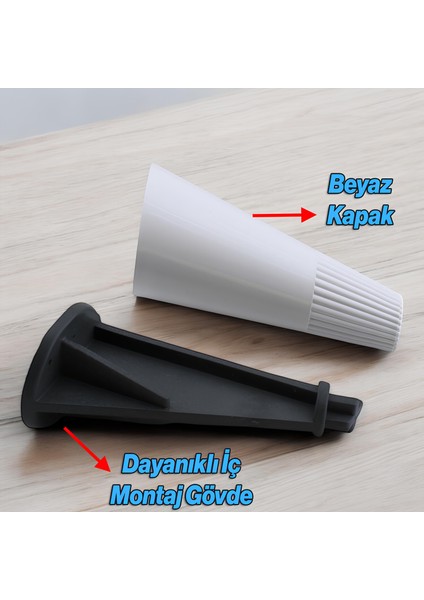 Açılı Konik Beyaz 12 cm Mobilya Yükseltici Baza Ayağı Koltuk Kanepe Altı Puf Ayakları fiyatları