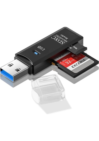 NO143 Kart Okuyucu Micro Sd Kart Okuyucu Usb 3.0 Çevirici Adaptör ( 2 ADET)