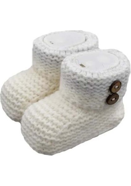 Erkek Bebek Triko Patik - Andywawa - Ekru - 0-3 Ay - AC25370-RENKLİ-0-3 Ay fiyatları