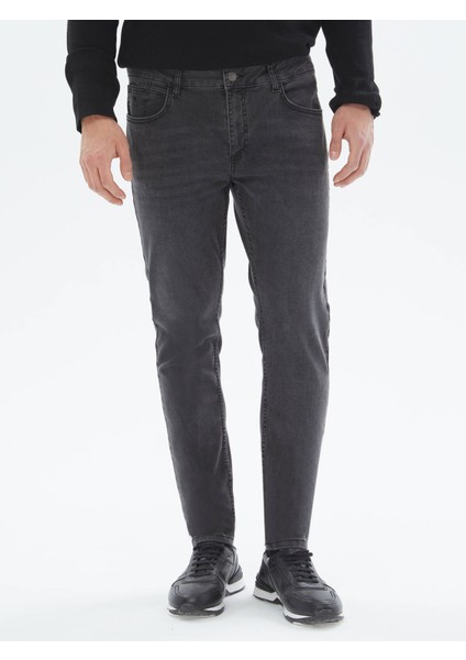 Koyu Gri Super Slm Fit Denim Pamuk Karışımlı Pantolon fiyatları