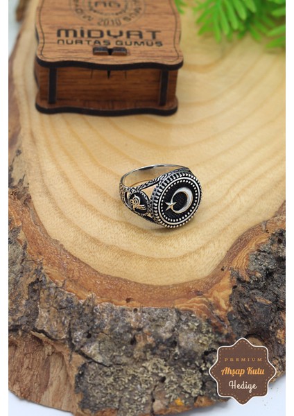 Ay Yıldız Model 925 Ayar Gümüş Erkek Yüzük 201023345 modelleri