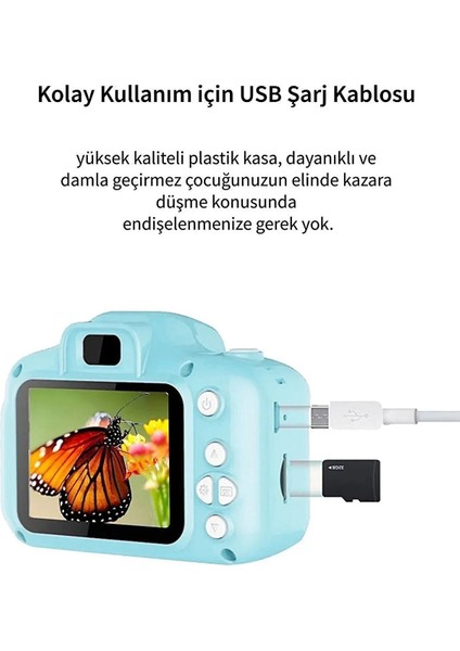 Mini Fotoğraf Makinesi Çocuk Için Eğitici Video Kamera 1080P Hd Ekran Digital USB Şarjlı Lens Camera fırsatları
