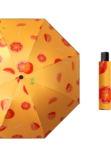 Manuel Meyve Deseni Çocuk Şemsiyesi Çocuk Hediyesi (Yurt Dışından)