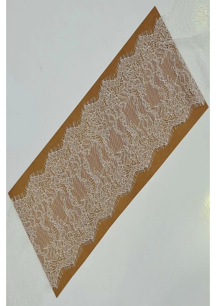 Beyaz Sakallı Kirpikli Dantel 16.5 cm (3 Mt)