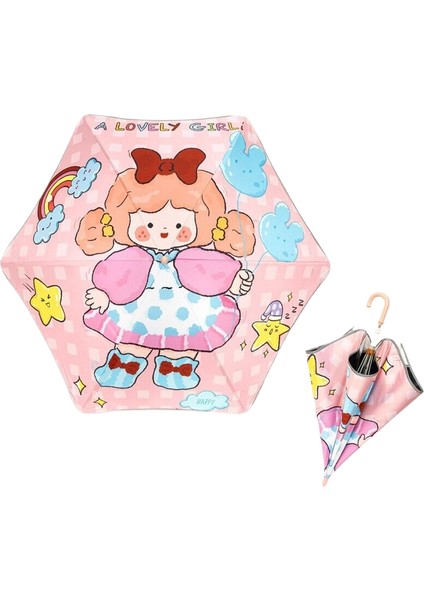 Karikatür Yansıtıcı Çocuk Şemsiyesi (Yurt Dışından)