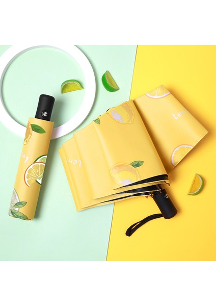 Otomatik Meyve Deseni Çocuk Şemsiyesi Çocuk Hediyesi (Yurt Dışından)