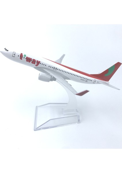 Kore Dewei Boeing 737 16CM Alaşım Uçak Modeli (Yurt Dışından)