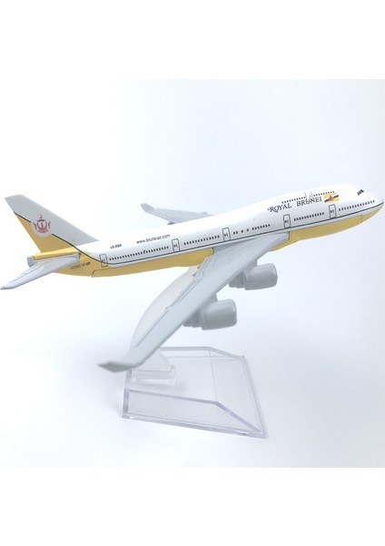 Brunei Havayolları Boeing 747 16CM Alaşım Uçak Modeli (Yurt Dışından)