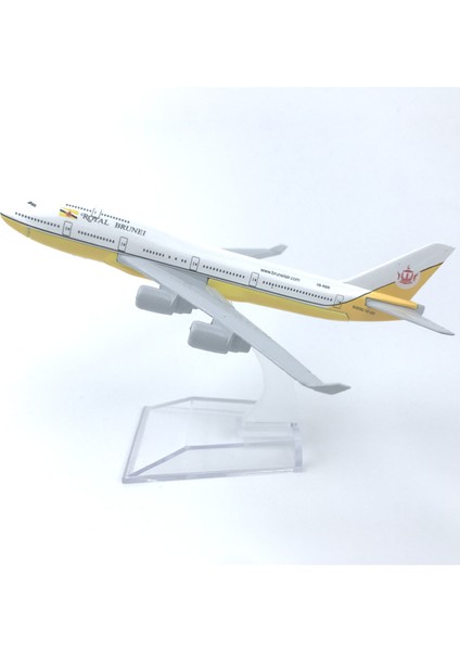 Brunei Havayolları Boeing 747 16CM Alaşım Uçak Modeli (Yurt Dışından)