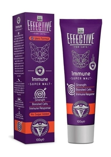 Effective Immun Bagışıklık Destekleyici Kedi Malt Macunu 100 gr