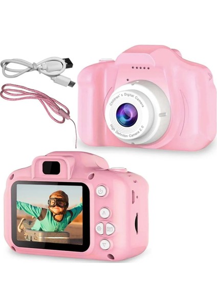 Çocuk Dijital Fotoğraf Makinası 20 Mp Video Kaydedici 2.0 Inç Kamera