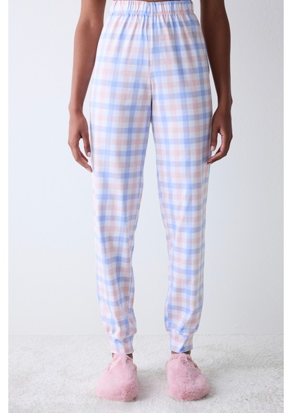 Joyful Gingham Çok Renkli Pantolon Pijama Altı