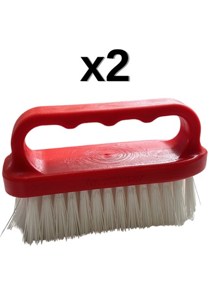 2'li Türkay 13.5X7X4 cm Polietilen Kesme Tahtası Kesim Levhası Temizleme Fırçası 1862