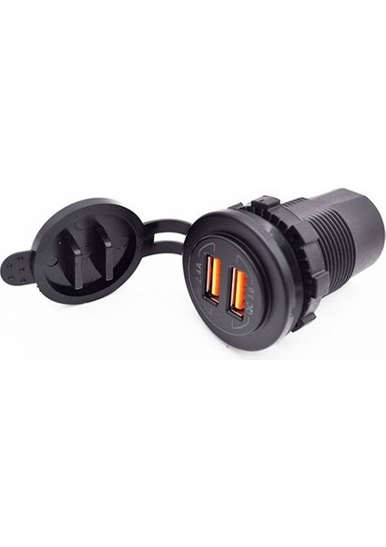 USB Soketi Ikili 2.4A+QC3.0 12-24V fiyatları