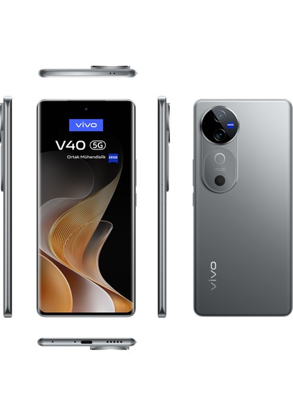 V40 12GB 256GB Titanyum Grisi  (Vivo Türkiye Garantili)