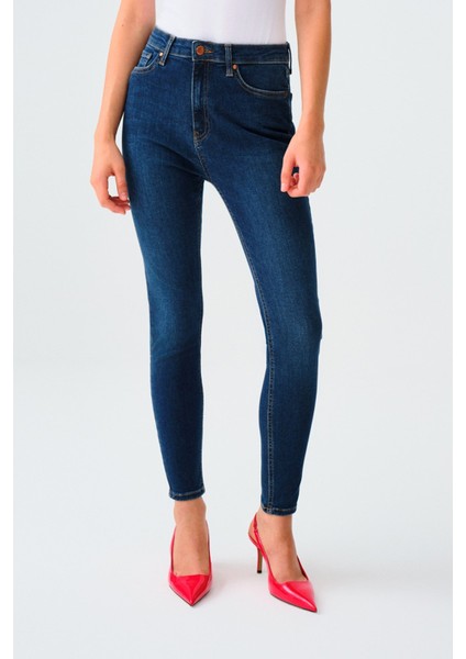 Natalie Minael Kadın Jean Pantolon LF2037056 LF2037056018 fiyatları