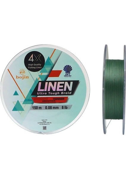 Dft Bojin 4x Linen Ip Misina 0.08 mm 150 M Yeşil modelleri