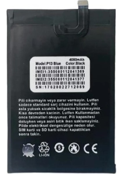 Reeder S19 Max Uyumlu 3950 Mah Batarya