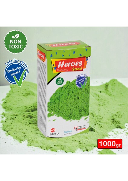Kinetik Kum 1000 Gr, Eğlenceli ve Eğitici Kinetik Kum