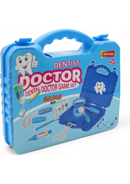 Çantalı Diş Doktoru Seti - Mavi