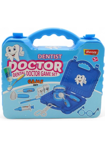 Çantalı Diş Doktoru Seti - Mavi