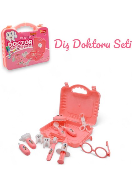 Çantalı Diş Doktoru Seti - Pembe