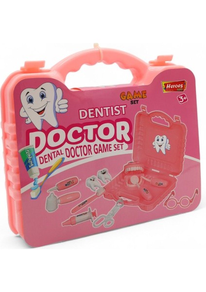 Çantalı Diş Doktoru Seti - Pembe