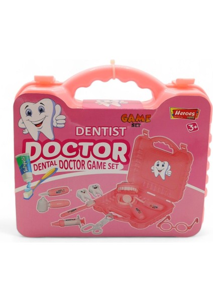 Çantalı Diş Doktoru Seti - Pembe