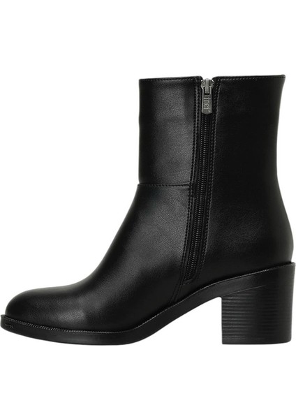 Kadın Topuklu Fermuarlı Bot (7 Cm) SİYAH