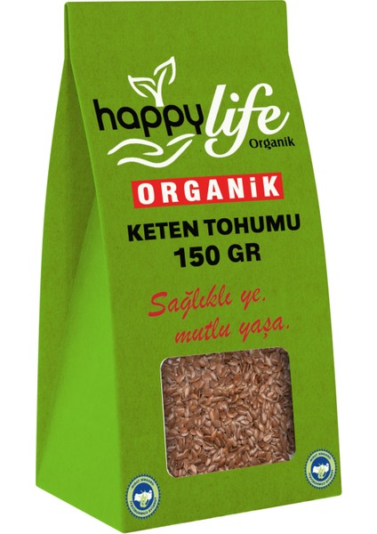 Happy Life Organik Keten Tohumu 150 gr