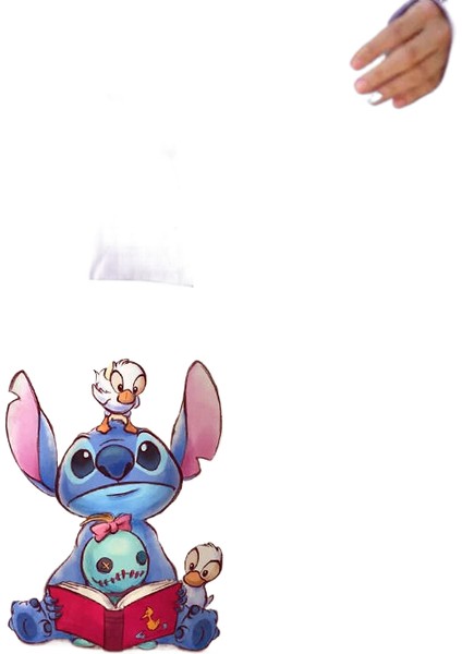 Lingyinteng Y2K Disney Dikişli Tote Shopper Kanvas Çanta Eko Lilo ve Dikiş Alışveriş Çantası Kadın Tote Harajuku Kadın (Yurt Dışından)