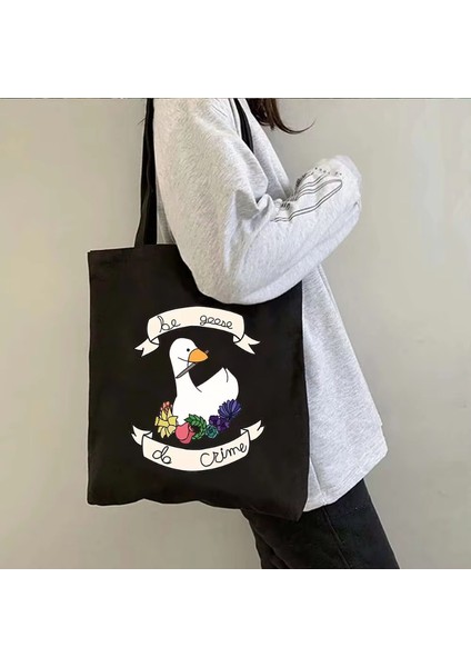 Lingyinteng Sevimli Moda Karikatür Hayvan Omuz Kanvas Tote Çanta Omuz Çantası Alışveriş Çantası (Yurt Dışından) modelleri