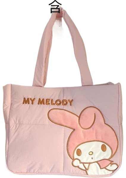 Lingyinteng Japon Sanrio Çanta Omuzdan Askili Çanta Karikatür Sevimli Taşınabilir Tote Çanta Kız Kalp Banliyö Çantası Aşağı Çanta (Yurt Dışından)