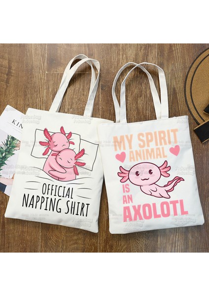 Lingyinteng Baskılı Kanvas Çanta Omuz Çantası Öğrenci Moda Çanta Alışveriş Çantası Tote Çanta (Yurt Dışından)