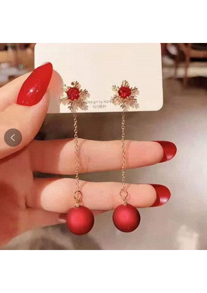 Lingyinteng Kadınlar Için Moda Mizaç Uzun Püskül Yaz Popüler Küpeler Süper Parlak Üst Düzey Hafif Lüks Küpeler (Yurt Dışından)