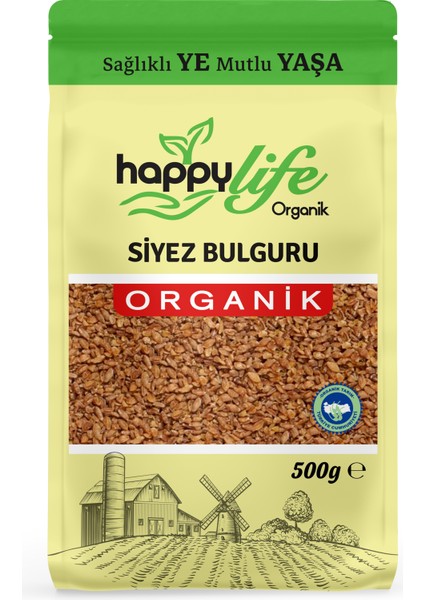 Happy Life Organik Siyez Bulguru 500 gr