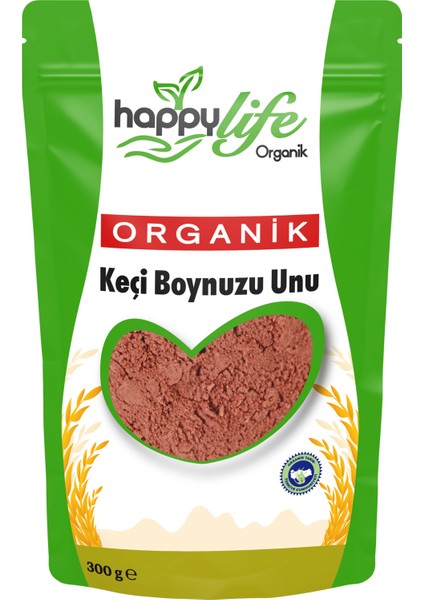 Happy Life Organık Keçi Boynuzu Unu 200 gr