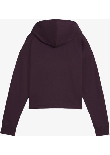 Ess Cropped Logo Hoodie 586869 Midnight Plum fiyatları