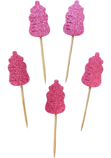 Biberon Parti Kürdan 20'li Pembe Simli