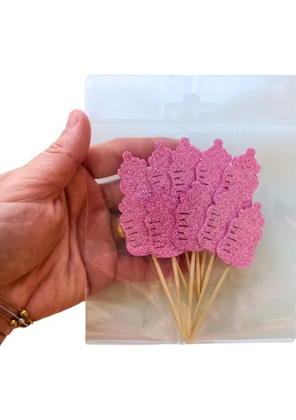 Biberon Parti Kürdan 20'li Pembe Simli fiyatları