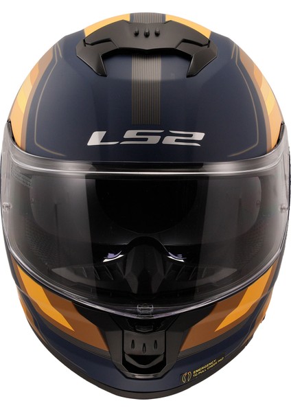 Stream 2 Vıntage Mat Navy Mavi-Turuncu-Kahverengi Kask fiyatları