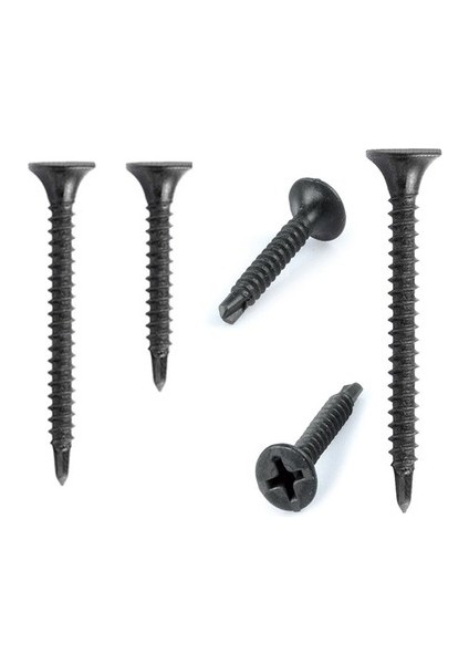 Siyah Sunta Mdf Vidası, 3,5X40 Mm. Havşa Başlı 50 Adet vida