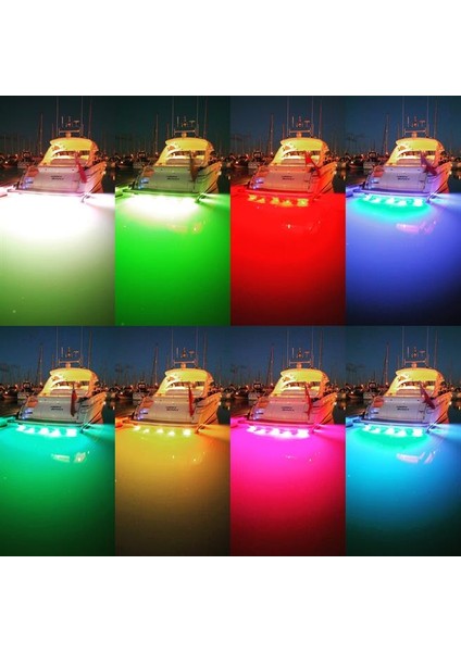 Bluefin LED Piranha P6CC High Power Renkli Su Altı Lambası 4000 Lümen 12/24V
